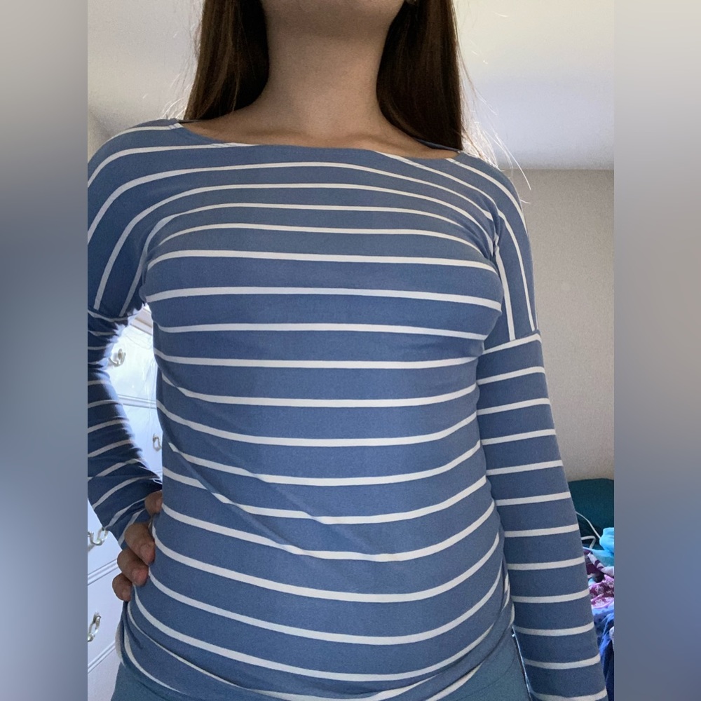 Btween blue and white stripes shirt